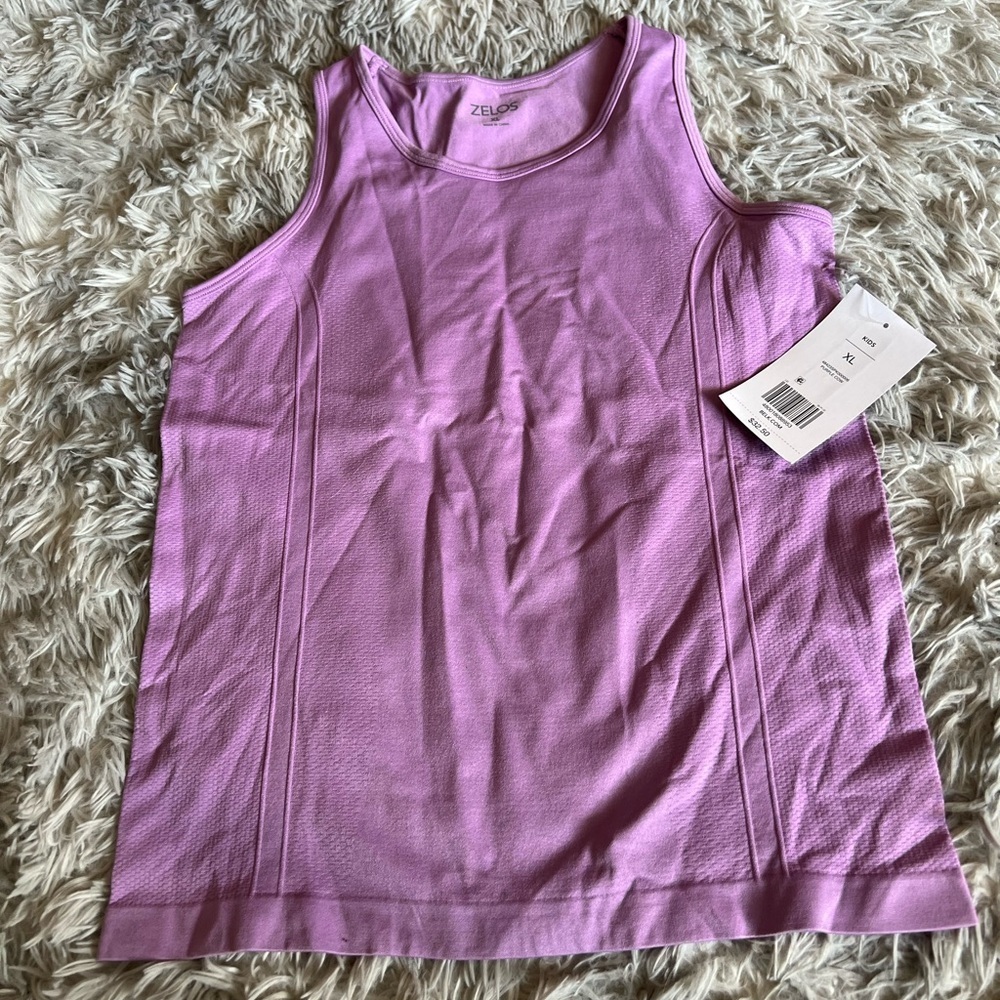 NWT Zelos purple stretchy athletic sport tank